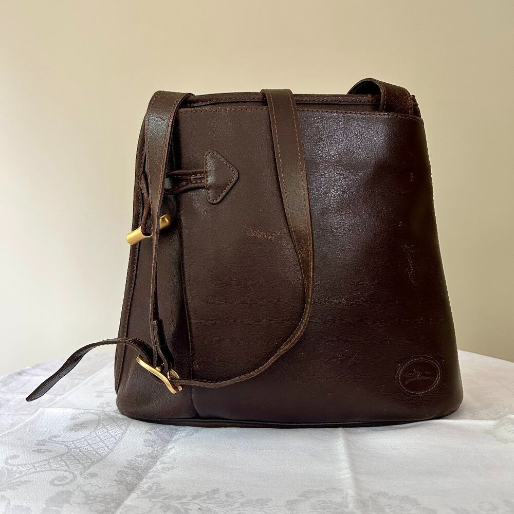 Vintage Longchamp Dark Brown Purse